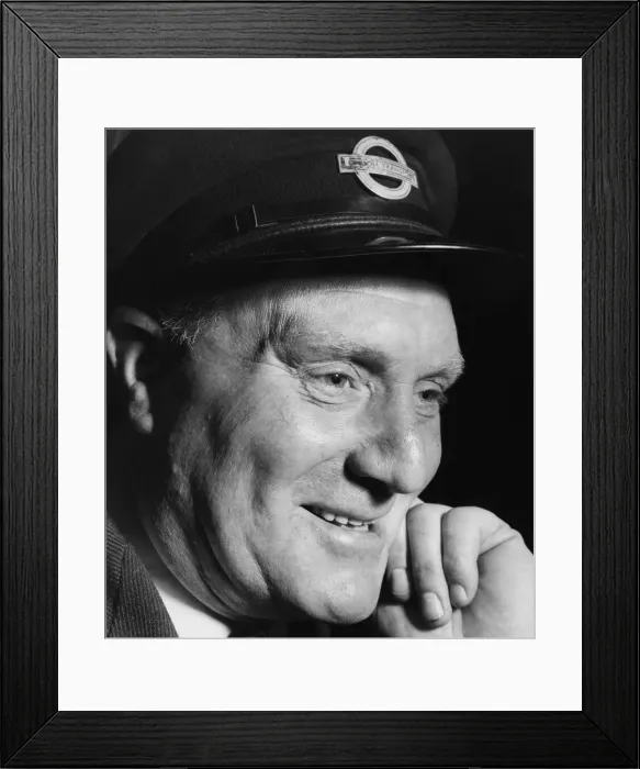 Framed Print : Jimmy Greaves senior seen here wearing a London Transport hat. 19th September 1957