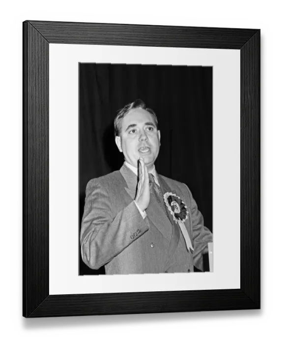 Framed Print : SNP leader Alex Salmond seen here at the launch of the Party