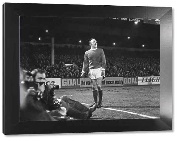 Nobby Stiles for Manchester United, during the FA Cup Semi-Final against Leeds United at