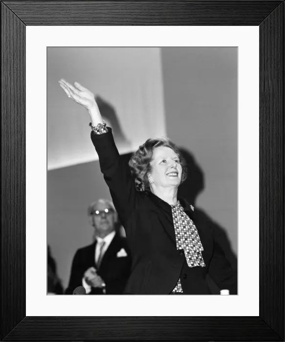 Framed Print : Prime Minister Margaret Thatcher speaks at the Conservative Party Conference, Brighton