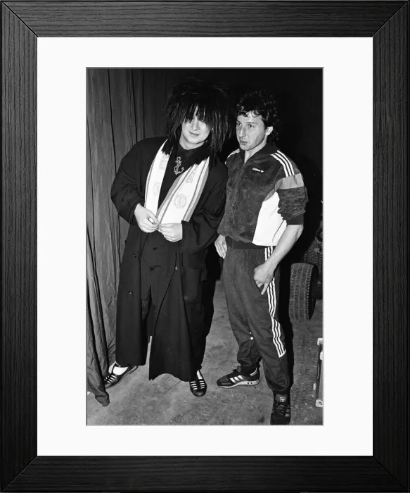 Framed Print : Boy George at Chelsea FCs ground to film a video for Culture Clubs