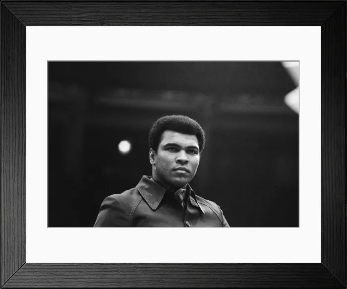 Framed Print : Muhammad Ali seen here at the Royal Albert Hall for the Joe Bugner vs Albert Lovell fight