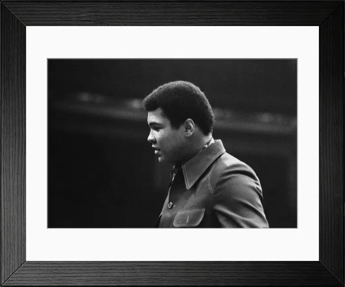 Framed Print : Muhammad Ali seen here at the Royal Albert Hall for the Joe Bugner vs Albert Lovell fight Framed Print : Muhammad Ali seen here at the Royal Albert Hall for the Joe Bugner vs Albert Lovell fight