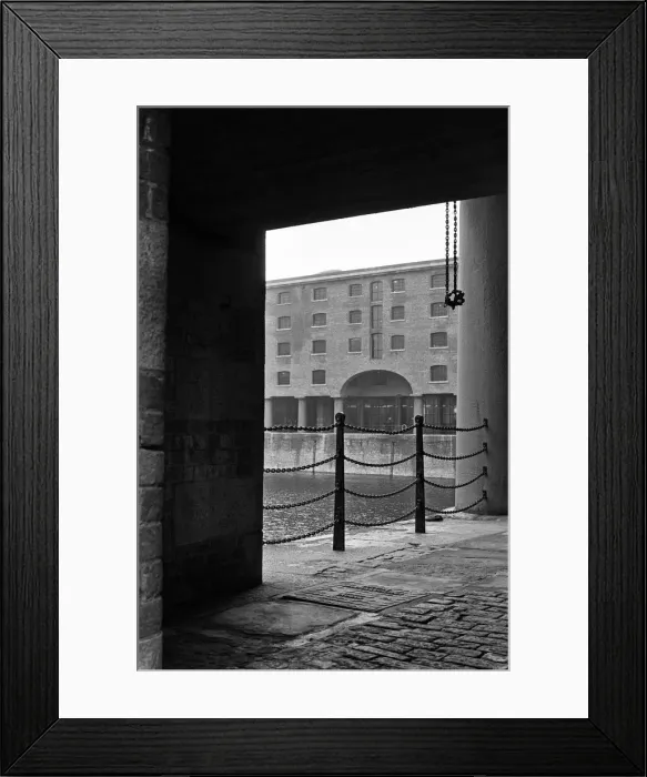 Framed Print : Views of Albert Dock, Liverpool. 29th January 1986 Framed Print : Views of Albert Dock, Liverpool. 29th January 1986