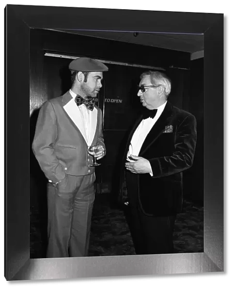 Elton John with Lord George Brown. Lord George Brown made the presentations at Capital