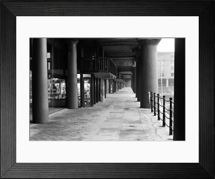 Framed Print : Views of Albert Dock, Liverpool. 29th January 1986 Framed Print : Views of Albert Dock, Liverpool. 29th January 1986