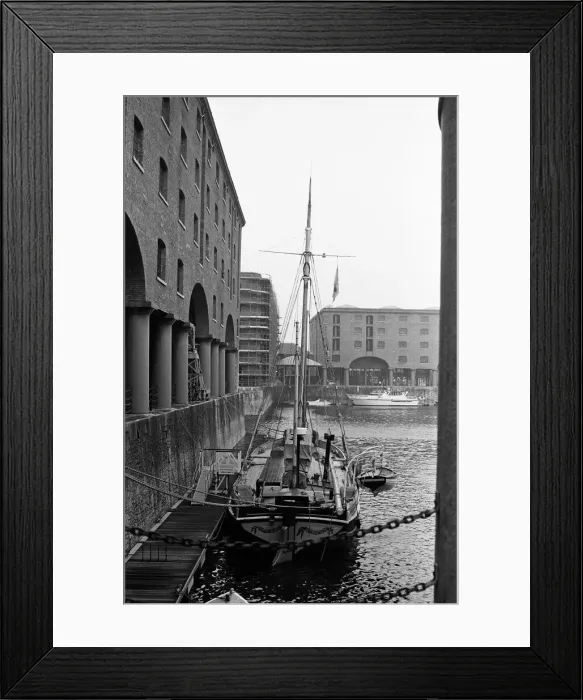 Framed Print : Views of Albert Dock, Liverpool. 29th January 1986 Framed Print : Views of Albert Dock, Liverpool. 29th January 1986