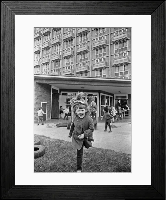 Framed Print : Rose Anne Kelly seen here during break time at the St Mary Redcliffe Nursery School Framed Print : Rose Anne Kelly seen here during break time at the St Mary Redcliffe Nursery School