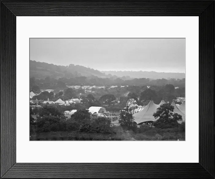 Framed Print : Glastonbury Festival, Pilton, Somerset. Picture shows scenes from the 1993