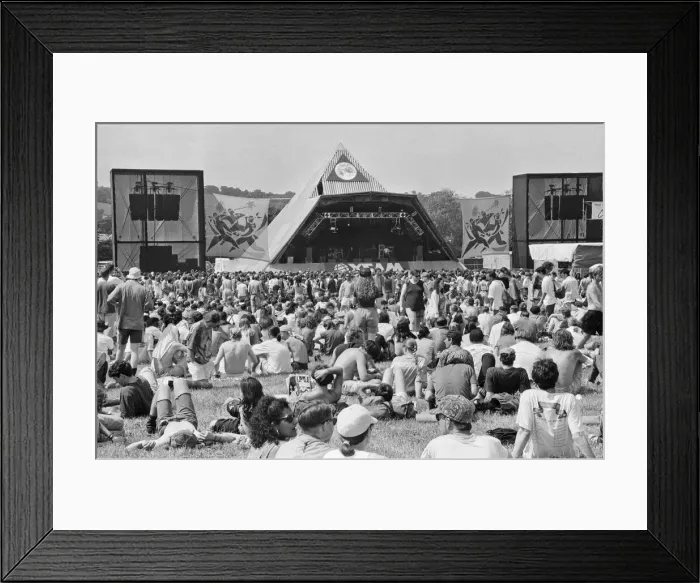 Framed Print : Glastonbury Festival, Pilton, Somerset. Picture shows scenes from the 1993
