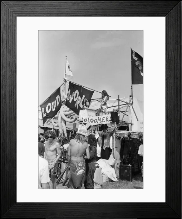 Framed Print : Glastonbury Festival, Pilton, Somerset. Picture shows scenes from the 1993 Framed Print : Glastonbury Festival, Pilton, Somerset. Picture shows scenes from the 1993
