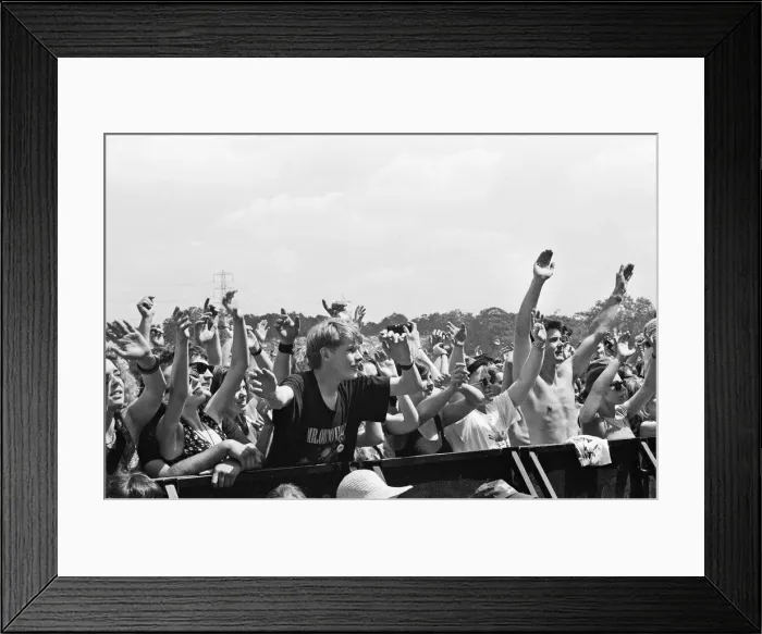Framed Print : Glastonbury Festival, Pilton, Somerset. Picture shows scenes from the 1993 Framed Print : Glastonbury Festival, Pilton, Somerset. Picture shows scenes from the 1993