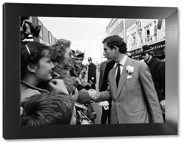 Charles, Prince of Wales visits Rhyl, at the start of a three-day tour of Wales