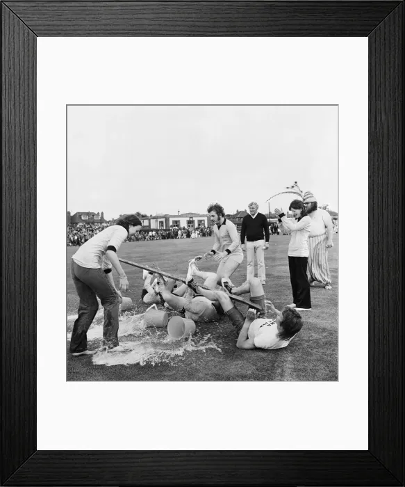 Framed Print : Its a Knockout! is a British game show first broadcast in 1966