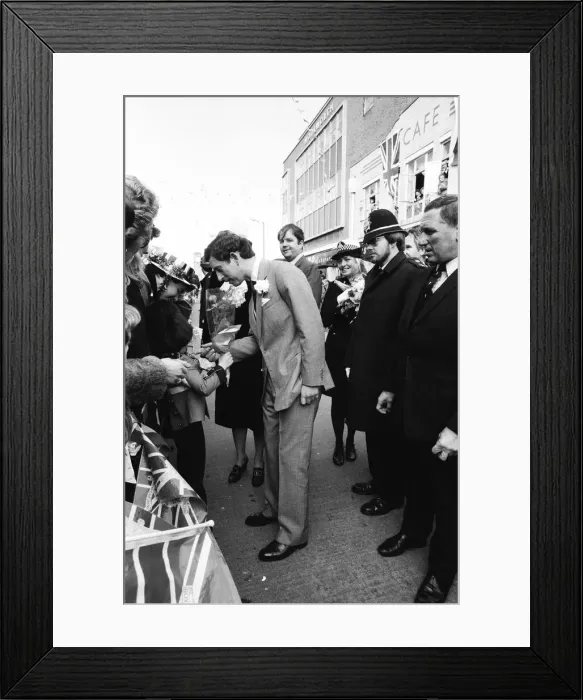 Framed Print : Charles, Prince of Wales visits Rhyl, at the start of a three-day tour of Wales Framed Print : Charles, Prince of Wales visits Rhyl, at the start of a three-day tour of Wales