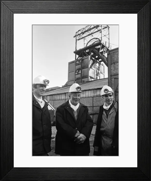 Framed Print : The Archbishop of Canterbury Donald Coggan visits Betteshanger Colliery, Kent Framed Print : The Archbishop of Canterbury Donald Coggan visits Betteshanger Colliery, Kent