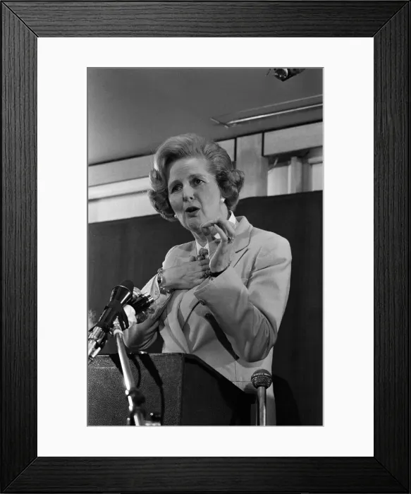Framed Print : Leader of the Opposition, Mrs Margaret Thatcher speaking at the Coburg Hotel Bayswater Framed Print : Leader of the Opposition, Mrs Margaret Thatcher speaking at the Coburg Hotel Bayswater