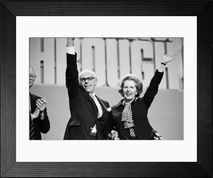 Framed Print : Prime Minister Margaret Thatcher and husband Denis at the Conservative Party Conference Framed Print : Prime Minister Margaret Thatcher and husband Denis at the Conservative Party Conference