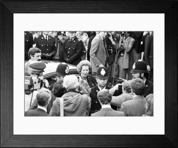 Framed Print : Prime Minister Margaret Thatcher at the Conservative Party Conference, Brighton