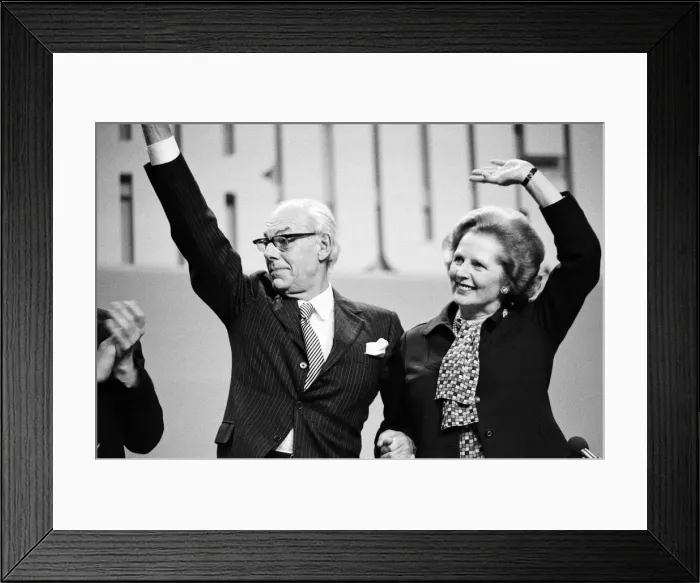 Framed Print : Prime Minister Margaret Thatcher and husband Denis at the Conservative Party Conference Framed Print : Prime Minister Margaret Thatcher and husband Denis at the Conservative Party Conference