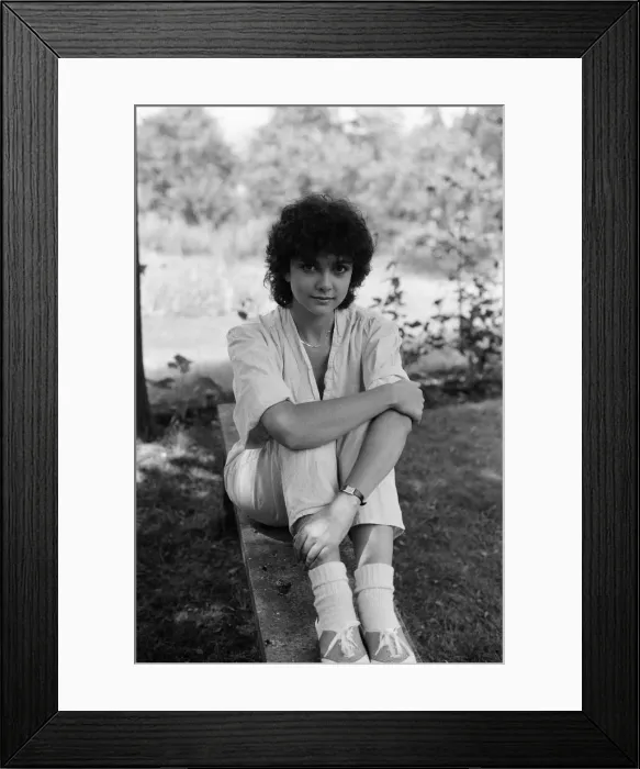 Framed Print : Emma Samms, British actress and currently starring in American daytime television soap