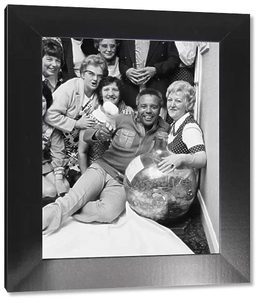 Comedian Charlie Williams opens charity battle, Warsett. Circa 1973