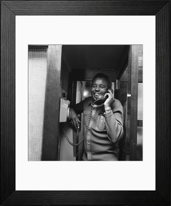 Framed Print : Comedian Charlie Williams opens charity battle, Warsett. Circa 1973 Framed Print : Comedian Charlie Williams opens charity battle, Warsett. Circa 1973