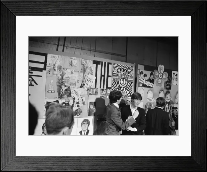 Framed Print : The Beatles at Television House, Kingsway, for an appearance on the television Show Framed Print : The Beatles at Television House, Kingsway, for an appearance on the television Show