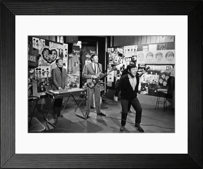 Framed Print : The Animals at Television House, Kingsway, for an appearance on the television Show Framed Print : The Animals at Television House, Kingsway, for an appearance on the television Show