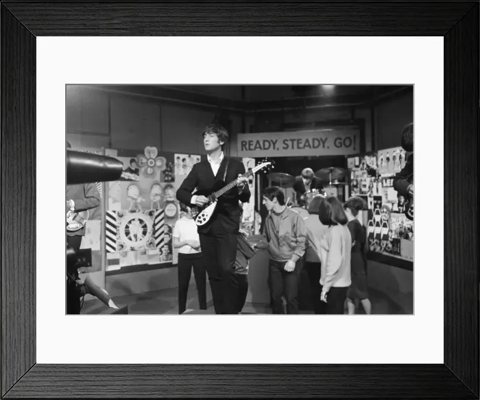 Framed Print : The Beatles at Television House, Kingsway, for an appearance on the television Show Framed Print : The Beatles at Television House, Kingsway, for an appearance on the television Show