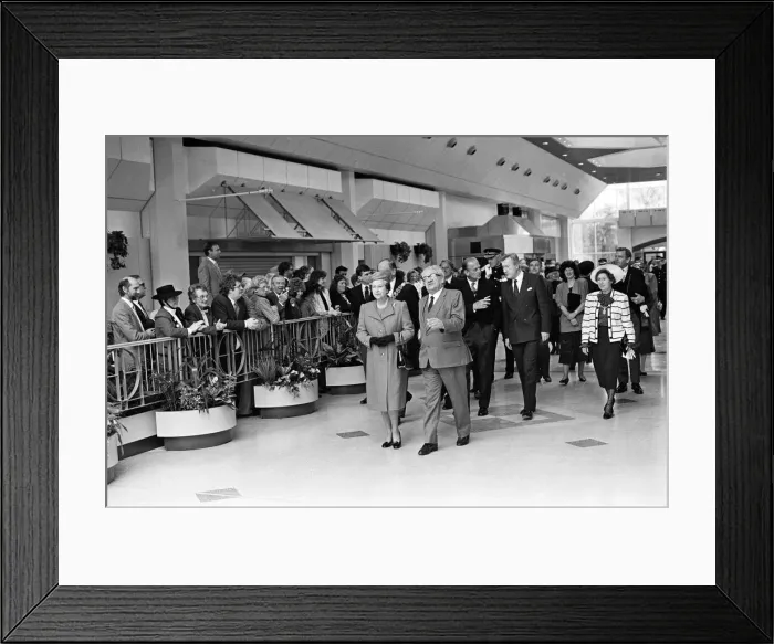 Framed Print : Queen Elizabeth II and Prince Philip, Duke of Edinburgh visit the new exhibition halls Framed Print : Queen Elizabeth II and Prince Philip, Duke of Edinburgh visit the new exhibition halls
