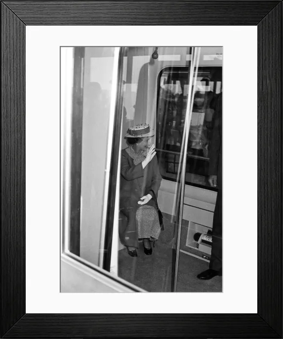 Framed Print : Queen Elizabeth II attends the opening of a new terminal at Birmingham International Framed Print : Queen Elizabeth II attends the opening of a new terminal at Birmingham International