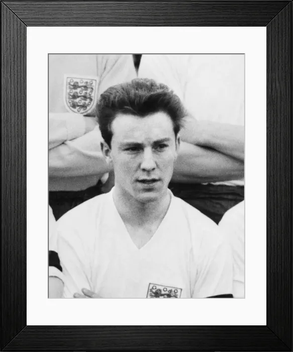 Framed Print : Jimmy Greaves with England under-23 s. Greaves scored 13 goals in 12 England Framed Print : Jimmy Greaves with England under-23 s. Greaves scored 13 goals in 12 England