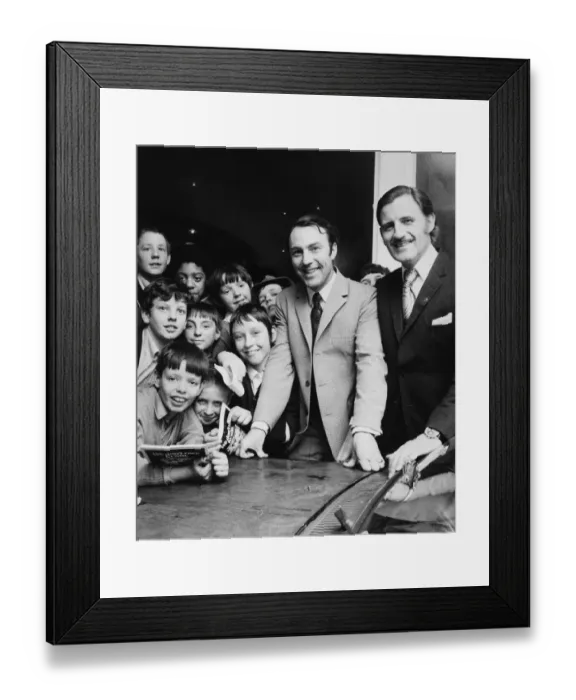 Framed Print : Jimmy Greaves visits The Springfield Boys Club with his Daily Mirror World Cup Rally Car Framed Print : Jimmy Greaves visits The Springfield Boys Club with his Daily Mirror World Cup Rally Car