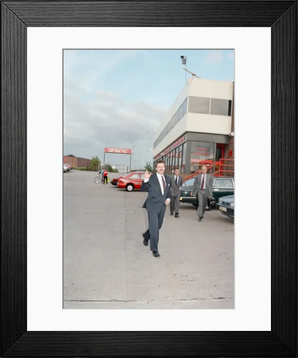 Framed Print : Michael Knighton first came to the attention of the public in August 1989 Framed Print : Michael Knighton first came to the attention of the public in August 1989