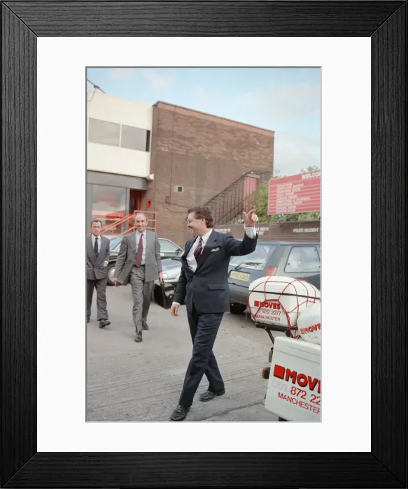 Framed Print : Michael Knighton first came to the attention of the public in August 1989 Framed Print : Michael Knighton first came to the attention of the public in August 1989
