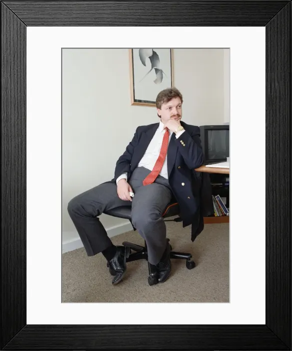 Framed Print : Michael Knighton first came to the attention of the public in August 1989 Framed Print : Michael Knighton first came to the attention of the public in August 1989