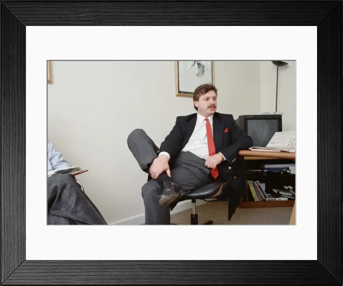Framed Print : Michael Knighton first came to the attention of the public in August 1989 Framed Print : Michael Knighton first came to the attention of the public in August 1989