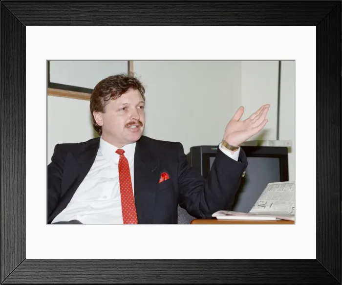 Framed Print : Michael Knighton first came to the attention of the public in August 1989 Framed Print : Michael Knighton first came to the attention of the public in August 1989