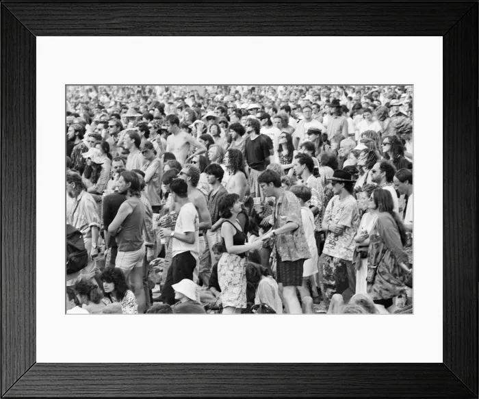 Framed Print : Glastonbury Festival, Pilton, Somerset. Picture shows scenes from the 1992 Framed Print : Glastonbury Festival, Pilton, Somerset. Picture shows scenes from the 1992