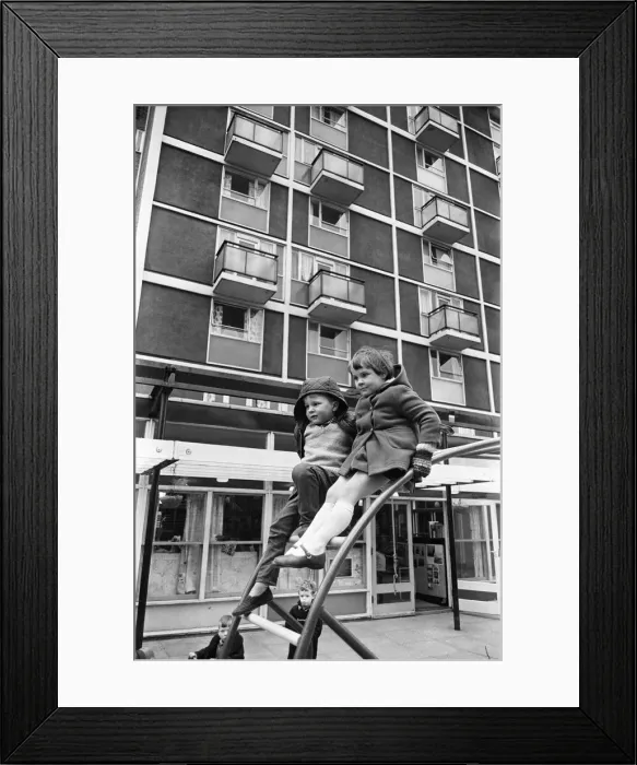 Framed Print : Children of the Nursery school at Haviland House, St Judes