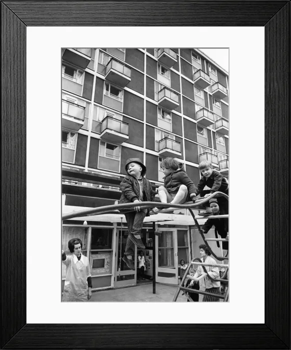Framed Print : Children of the Nursery school at Haviland House, St Judes
