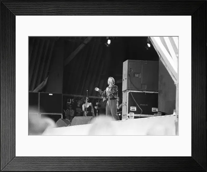 Framed Print : Glastonbury Festival, Pilton, Somerset. Tom Jones Framed Print : Glastonbury Festival, Pilton, Somerset. Tom Jones