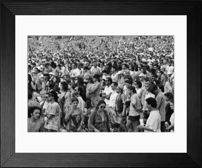 Framed Print : Glastonbury Festival, Pilton, Somerset. Picture shows scenes from the 1992