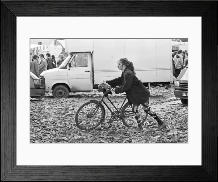 Framed Print : Glastonbury Festival, Pilton, Somerset. Picture shows scenes from the 1990 Framed Print : Glastonbury Festival, Pilton, Somerset. Picture shows scenes from the 1990