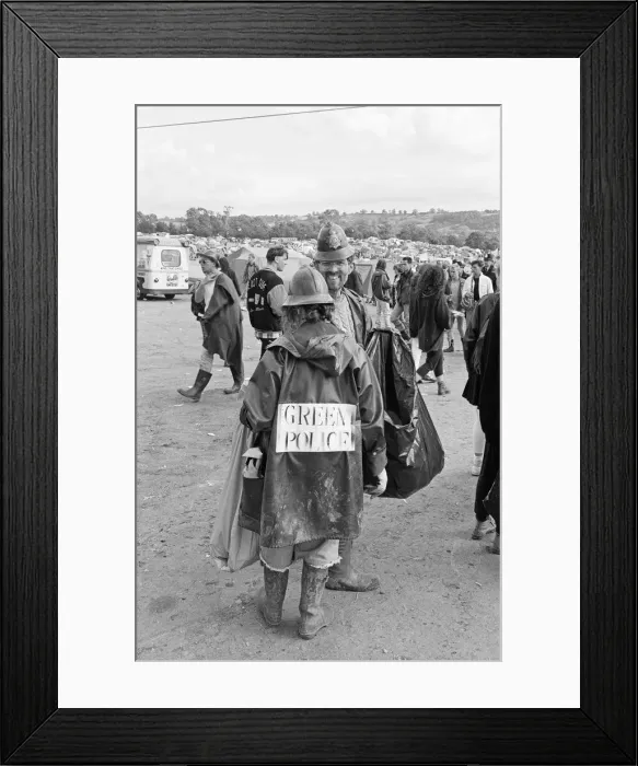 Framed Print : Glastonbury Festival, Pilton, Somerset. Picture shows scenes from the 1990 Framed Print : Glastonbury Festival, Pilton, Somerset. Picture shows scenes from the 1990