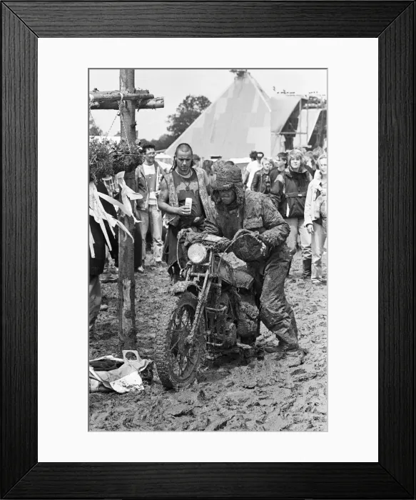 Framed Print : Glastonbury Festival, Pilton, Somerset. Picture shows scenes from the 1990 Framed Print : Glastonbury Festival, Pilton, Somerset. Picture shows scenes from the 1990