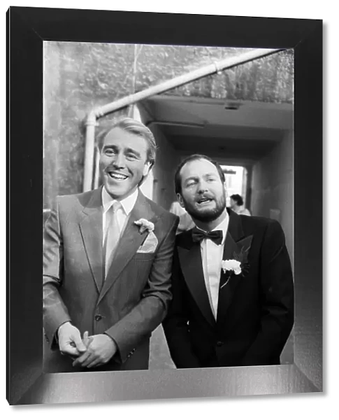 Kenny Everett is best man at the wedding of his former wife Lee