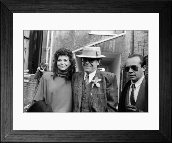 Framed Print : Kenny Everett is best man at the wedding of his former wife Lee Framed Print : Kenny Everett is best man at the wedding of his former wife Lee