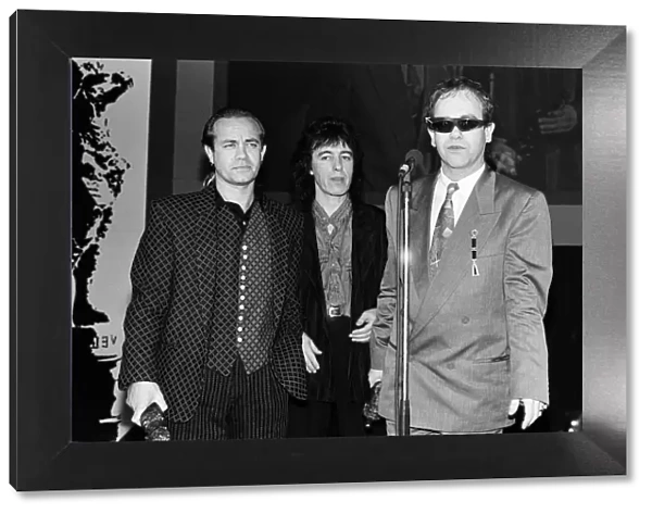 The Ivor Novello Awards at Gorsvenor House, London. Pictured, on stage Elton John
